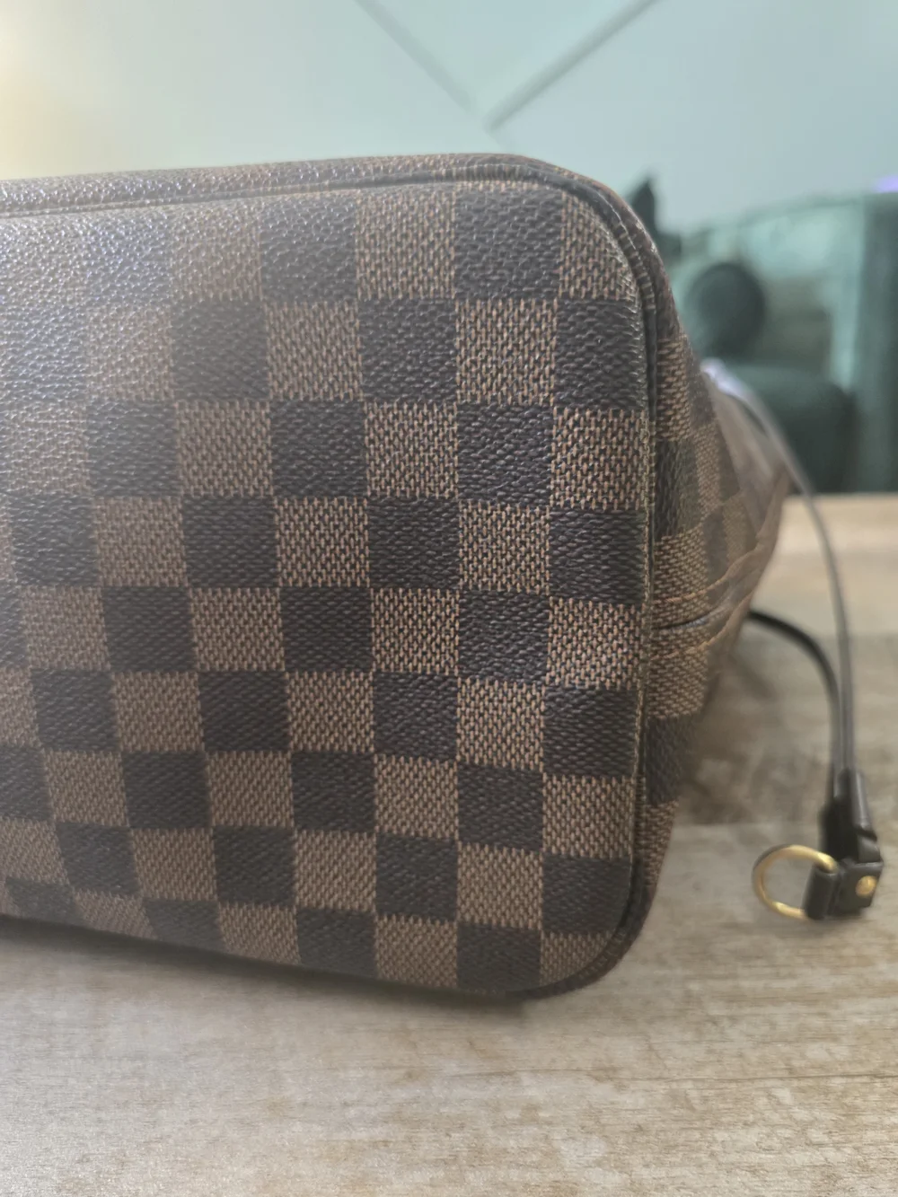 Louis Vuitton Brown and Dark Brown Checkered Tote